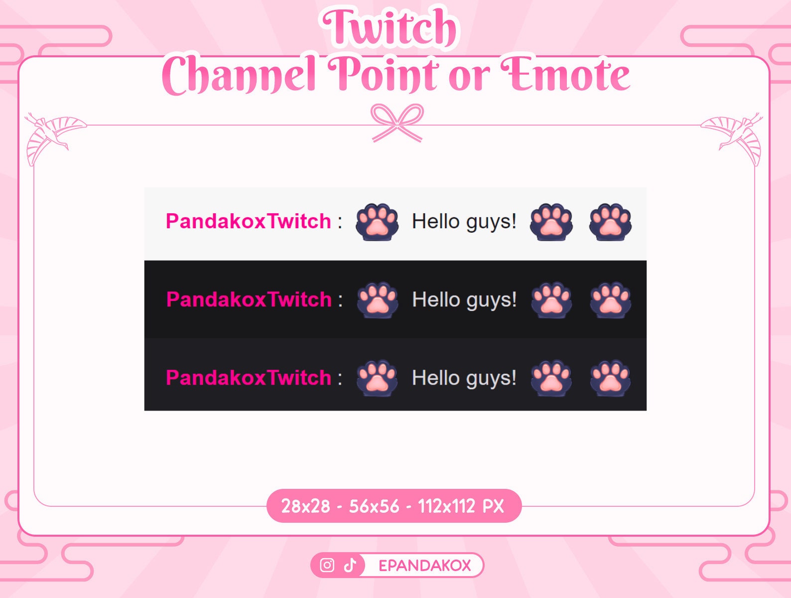 Cat Paw Twitch Channel Point, Twitch Rewards, Kawaii Cat Channel Points ...