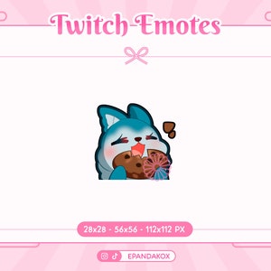 Wolf Eating Emote for Twitch, Wolf Emotes Twitch, Food emotes, Stream Emotes, Cookie Emotes, Reaction Emotes Twitch, Discord Food Emotes