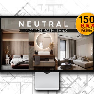 Color Palette HEX Codes 150 Colors - Neutral Collection, HEX Codes for Neutral Color Palette 150 Colors, 150 HEX Codes