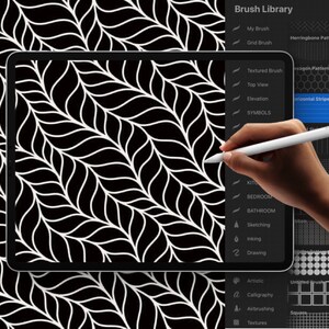 30 patrones de piso de diseño de interiores para Procreate / | Etsy