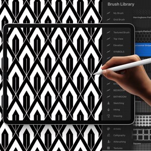 30 patrones de piso de diseño de interiores para Procreate / | Etsy