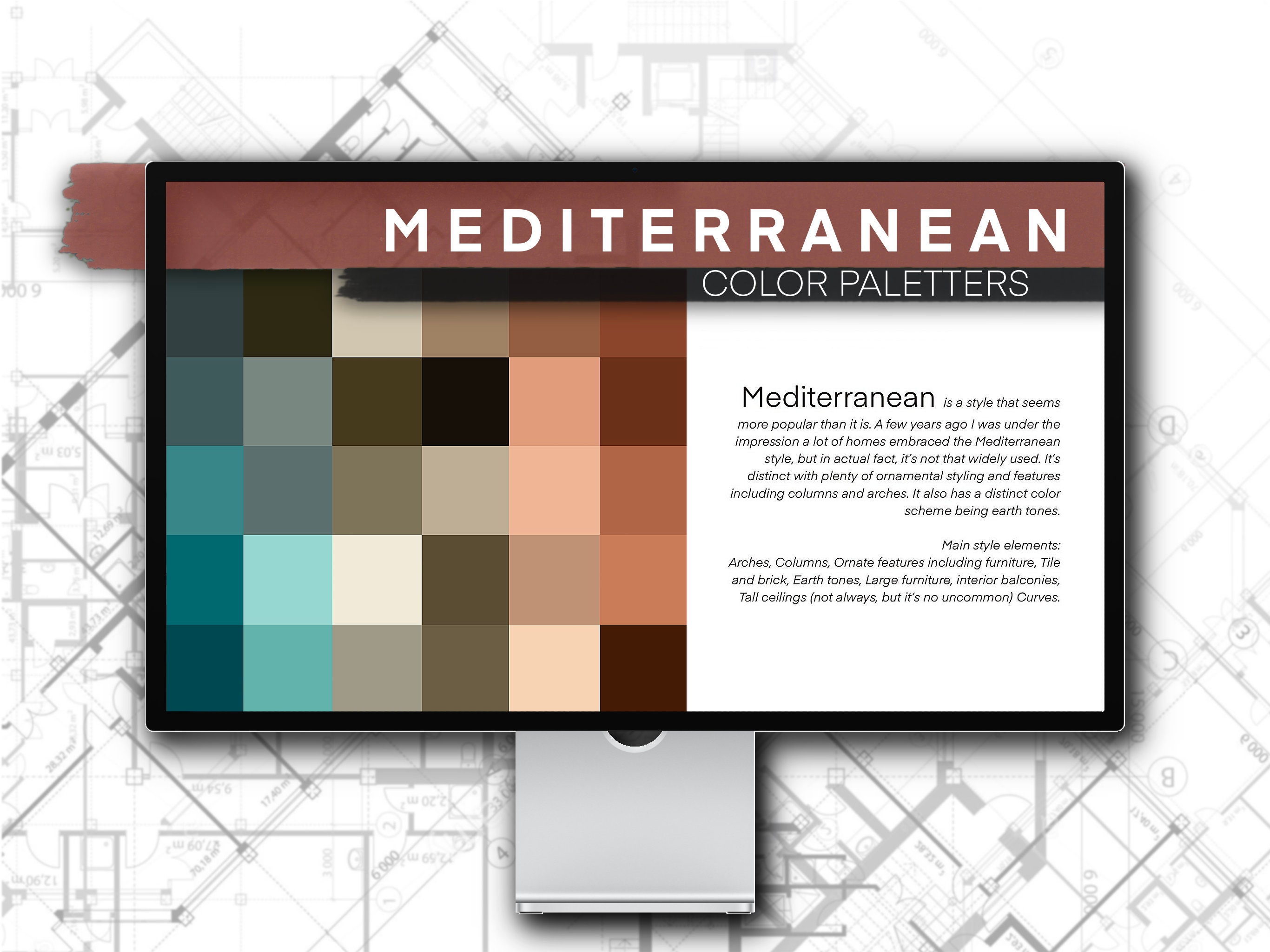 Color Palette HEX Codes 150 Colors - Mediterranean Collection, HEX ...