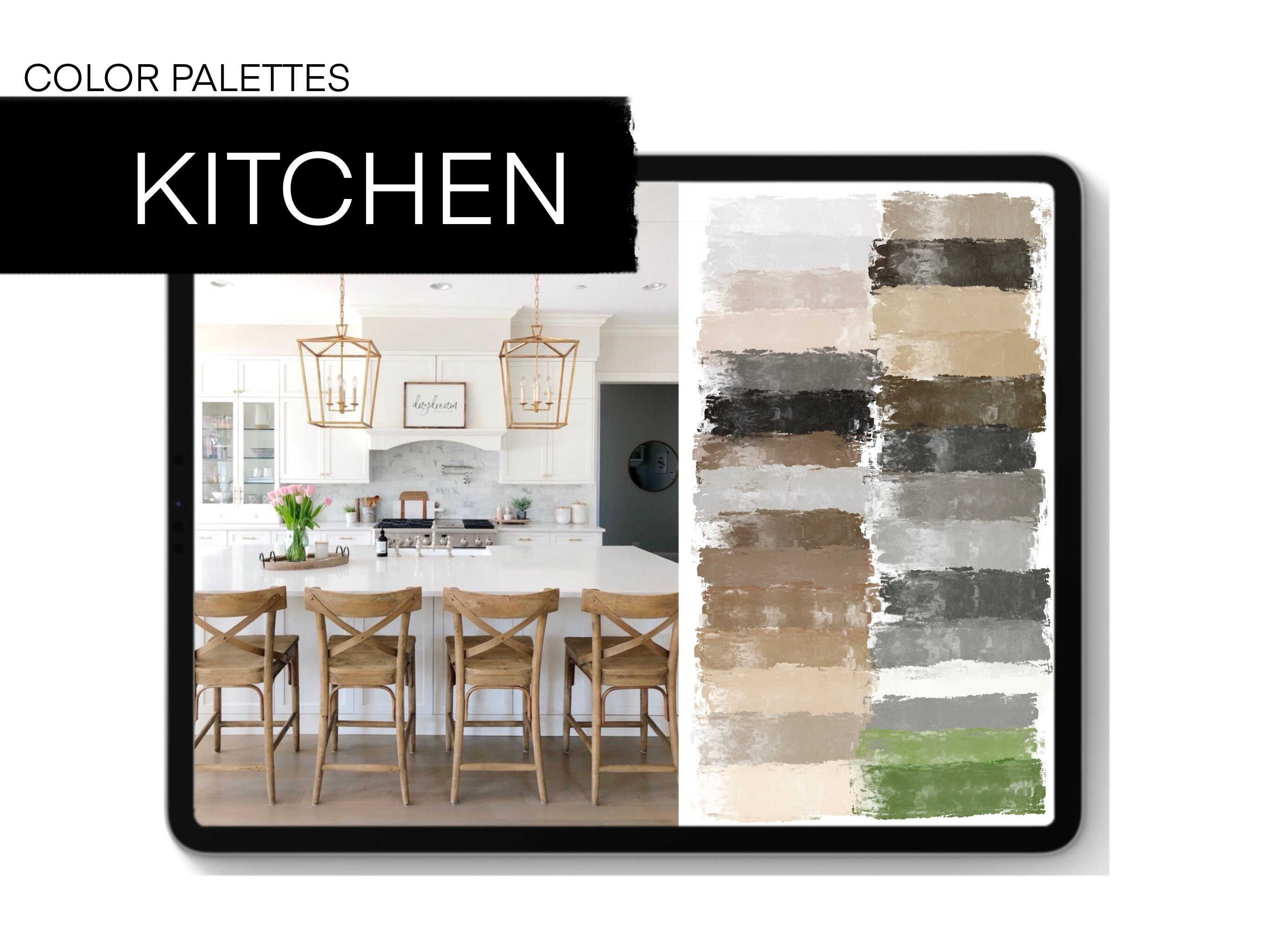 Farmhouse Color Palettes for Procreate | 150 Colors for Interior Design ...