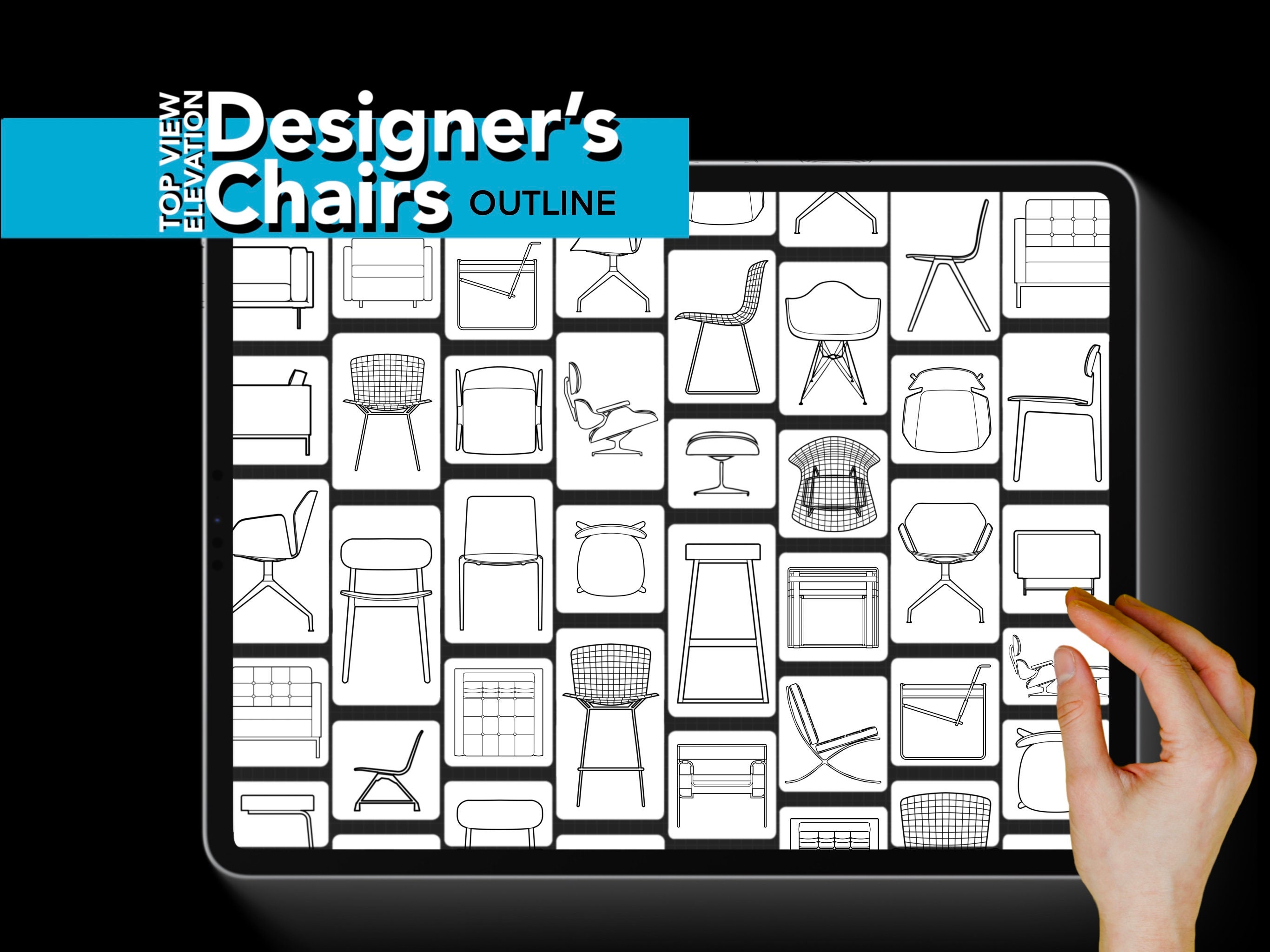The Interior Designer's Brushes Bundle for Procreate | 373 Stamps for ...