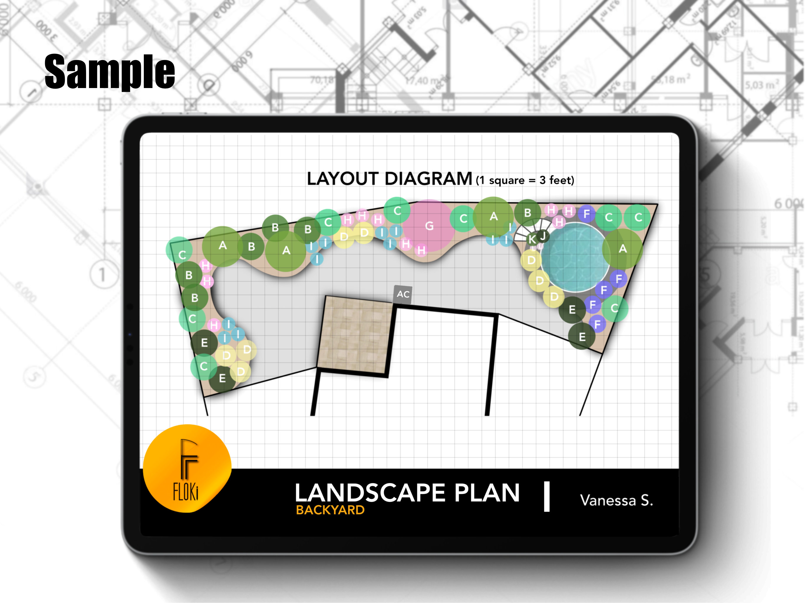 Custom-made Landscape Plan With Pool & Deck Design | Customized ...