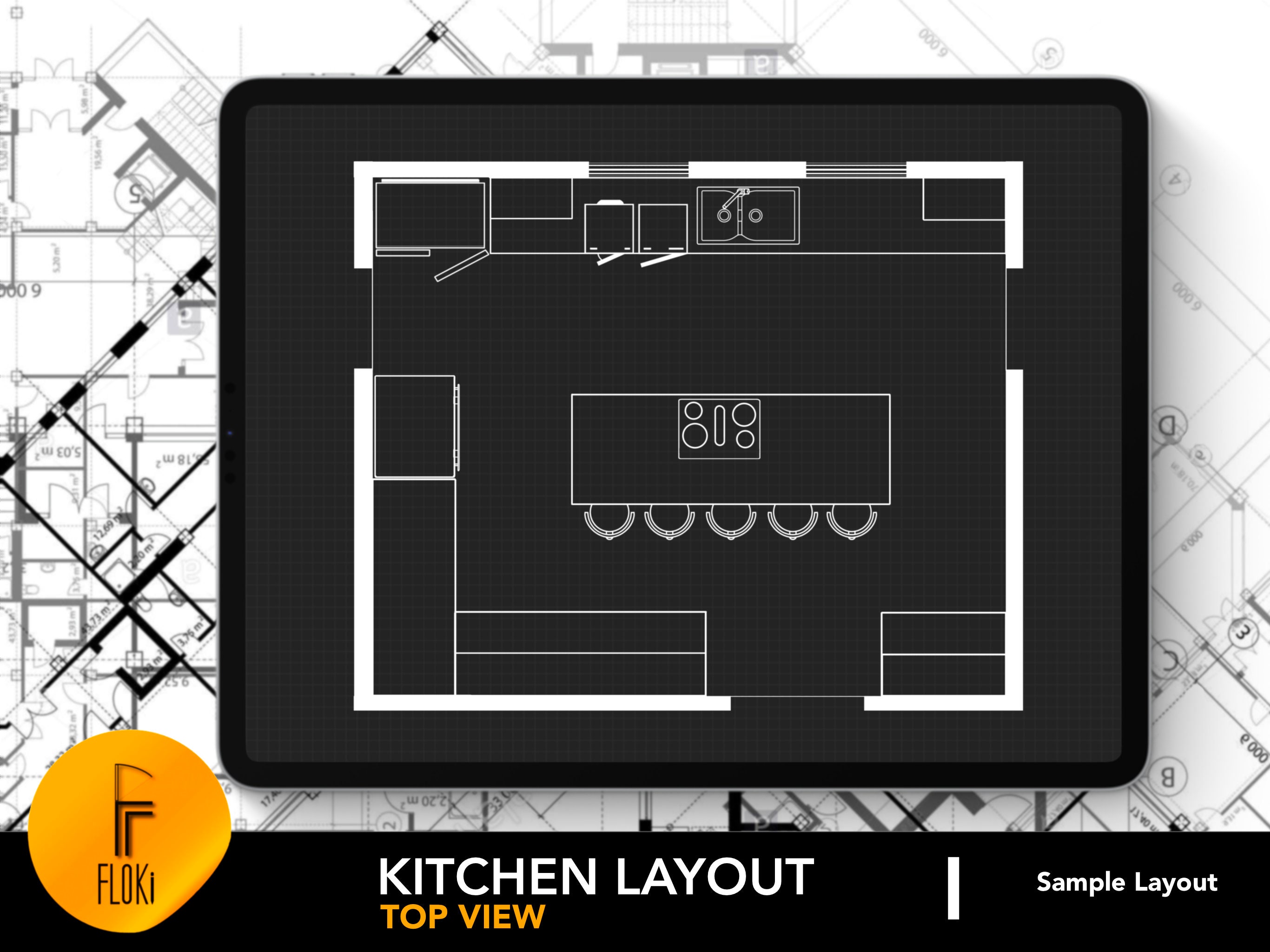 Architectural Kitchen Layout for Procreate Kitchen Design 20 Kitchen