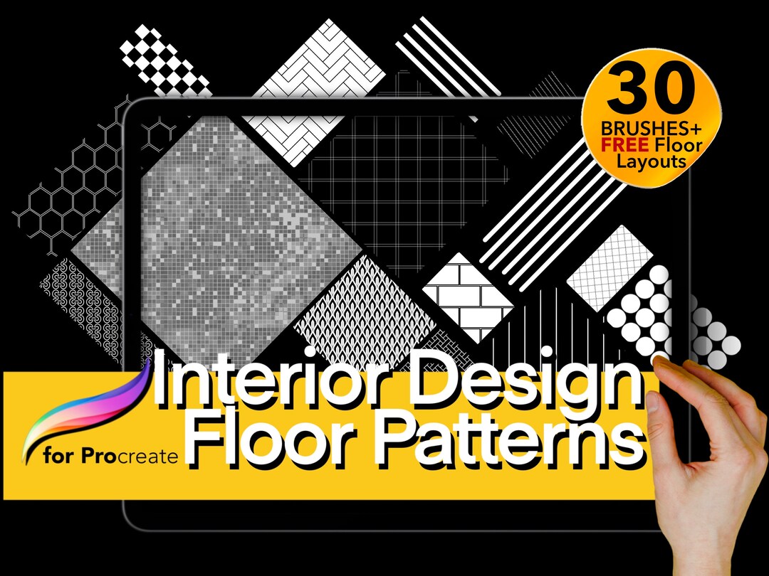 30 Interior Design Floor Patterns for Procreate Floor Pattern Brushes