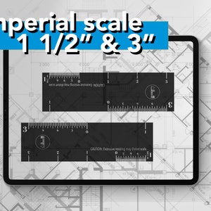 Procreate Architectural Rulers | 2-in-1 MINI Imperial/english Scale ...