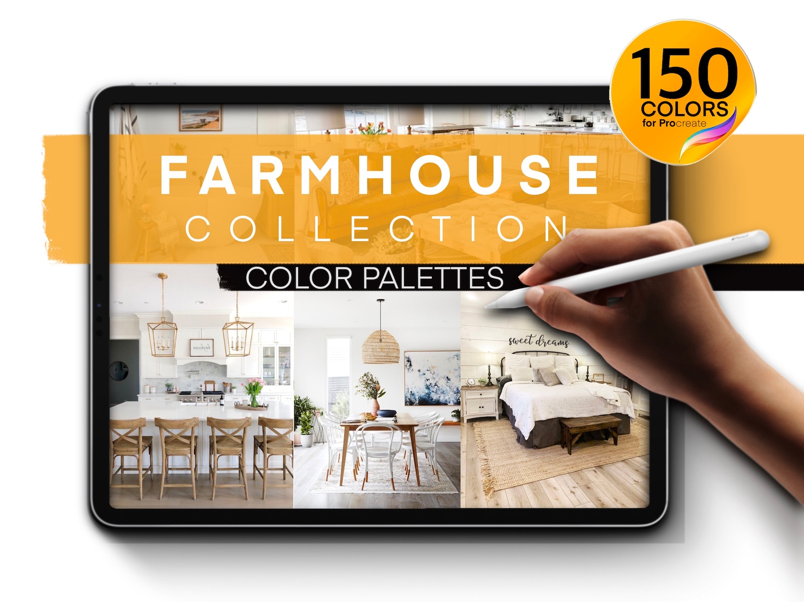 Farmhouse Color Palettes for Procreate | 150 Colors for Interior Design ...