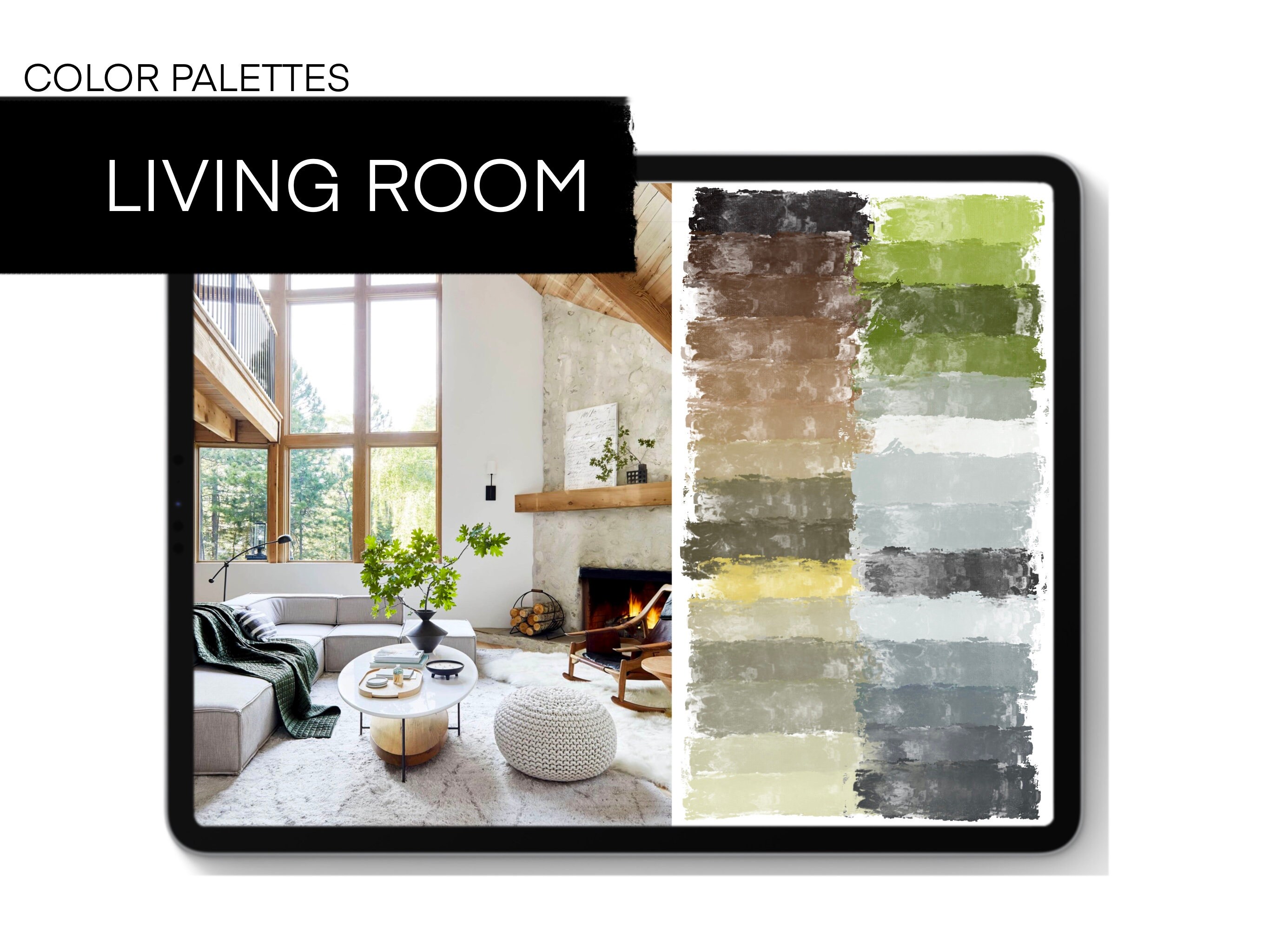 Cottage Color Palettes for Procreate | 150 Colors for Interior Design ...
