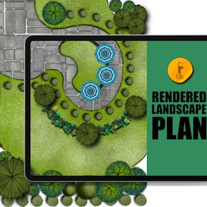 Custom-made Landscape Plan with Labels & Dimension | Professionally-made 2D Digital Plan