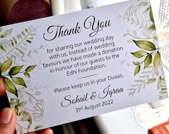Tarjetas de visita personalizadas para regalos de boda, tarjetas de visita, impresiones artísticas con motivos florales, botánicos y dua, arte islámico