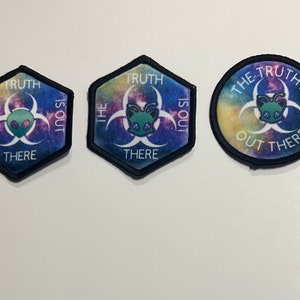 2 inch Sci-fi Morale patch. Alien,Alien Kitty “The Truth is Out There”Full Disclosure
