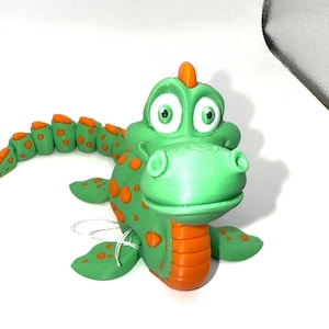 3D Printed 6” long  Loch Ness Monster by Flexi Factory