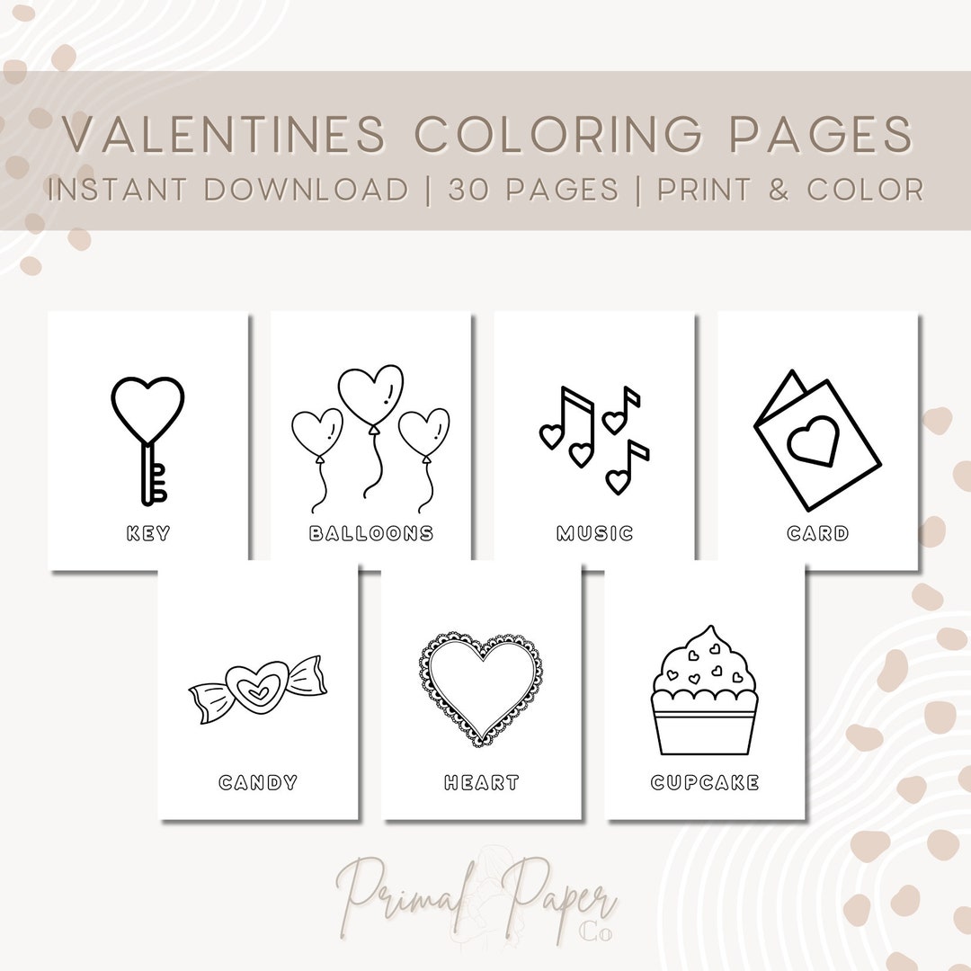 Valentines Day Coloring Pages, Preschool Valentines Day Coloring ...