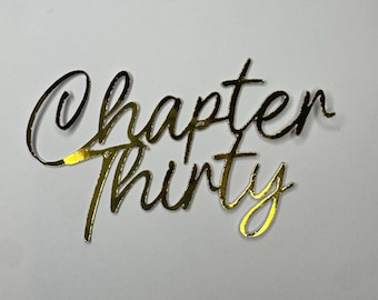 Chapter Birthday age cake topper