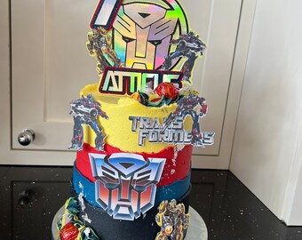Transformers cake toppers