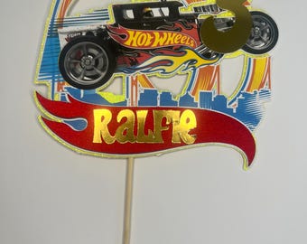 hot wheel cake topper