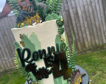 dinosaur cake topper