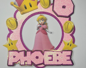 Princess Peach cake topper