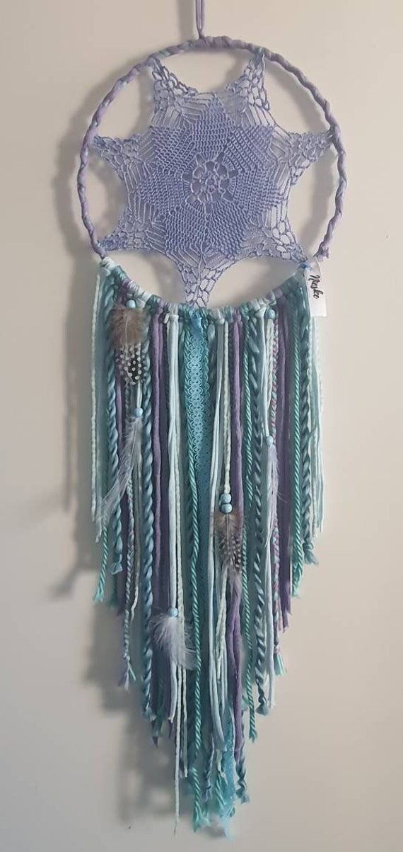Dreamcatcher, de Couleur Bleu, Bleu Canard, Violet Pour Décoration Murale Ethnique