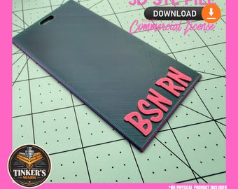 STL 3D-afdrukbestand - Buddy Backer medische ID-badge met commerciële licentie - Digitale download