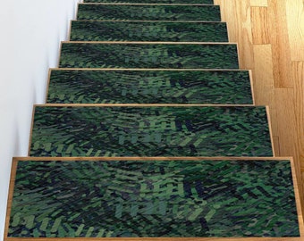 Modern Stair Rug,Green Stair Rug,Stair Runner,Home Decor,Ruggable Rugs,Stair Treads,Personalized Gift,Non-Slip Stair Treads Rug,Stair Mat,