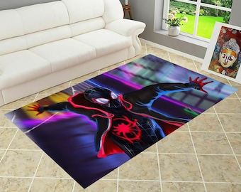 Spiderman Rug: Modern Themed Area Rug, Boys Room Decor
