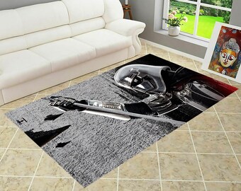 スター・ウォーズ ラグ：滑り止めマイクロファイバー製子供部屋用