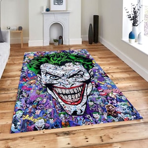 Joker Art Rug,Special Rug,Designer Idea Rug,Decorazione Per La Casa,Modern Printed Rug,Area Rug 8x10,Gift For Him,Boy Room Decor,Popular Rug