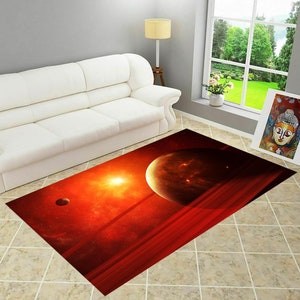 Space, Space Pattern Rug, Galaxy, Area Rug, Living Room, Home Decor, Home Decoration Rug,Living Room Rug,Popular Rug,Modern Rug,Non-Slip Rug