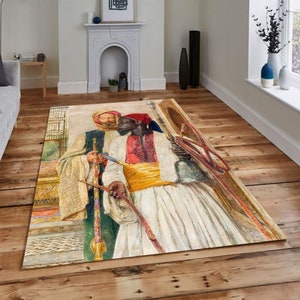 John Frederick Lewis Rug, Decor Rug, Area Rug, Patterned Rug, Themed Rug, Oil Painting,Gift for Him,Home Decoration,Popular Rug,Non-Slip Rug