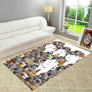 The Beatles Rug, Beatles Rug, Beatles Decor, Area Rug, Fan Rug, Modern Rug, Popular Rug,Personalized Gift,Non-Slip,Gift For Her,Gift For Him