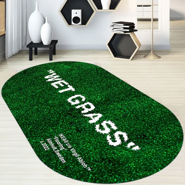 Sweetgrass Rugs Wet Grass Rug - Etsy