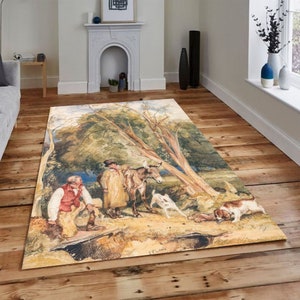 John Frederick Lewis Rug, Decor Rug, Area Rug, Patterned Rug, Themed Rug, Oil Painting,Gift for Him,Home Decoration,Popular Rug,Non-Slip Rug