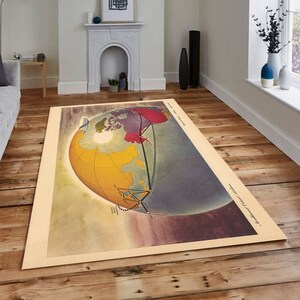 Northwest Orient Airlines. Coast to Coast... Alaska..The Orient,Housewarming Gift,Floor Non Slip Rug,Home Decoration,Themed Rug,Learning Rug