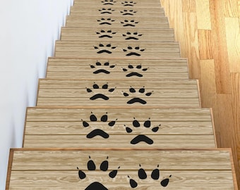 Dog Stair Rug, Non-Slip Stair Treads Rug, Washable Stair Decor, Personalized Gift