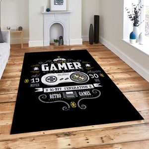 Game Rug,Gamer Rug ,Popular Rug,Fan Rug,Boys Room Rug,Non Slip Carpet, Colorful Rug, Area Rug,Design Rug,Game Room Decor Gift,Kids Room Rug