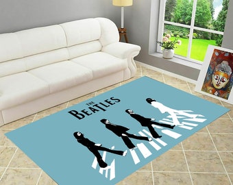 Beatles Rug,The Beatles Pattern,The Beatles Rug,The Beatles Decor,Area Rug,Modern Rug,Gift For Him, Personalized Gift,Non-Slip Rug