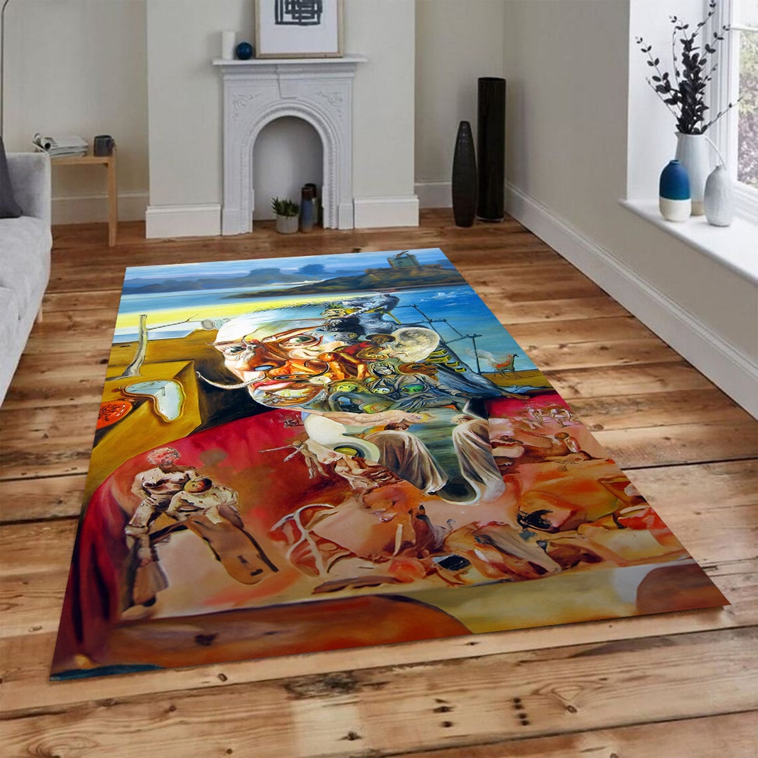 Salvador Dali Rug: Non-slip Microfiber Art Carpet - Etsy