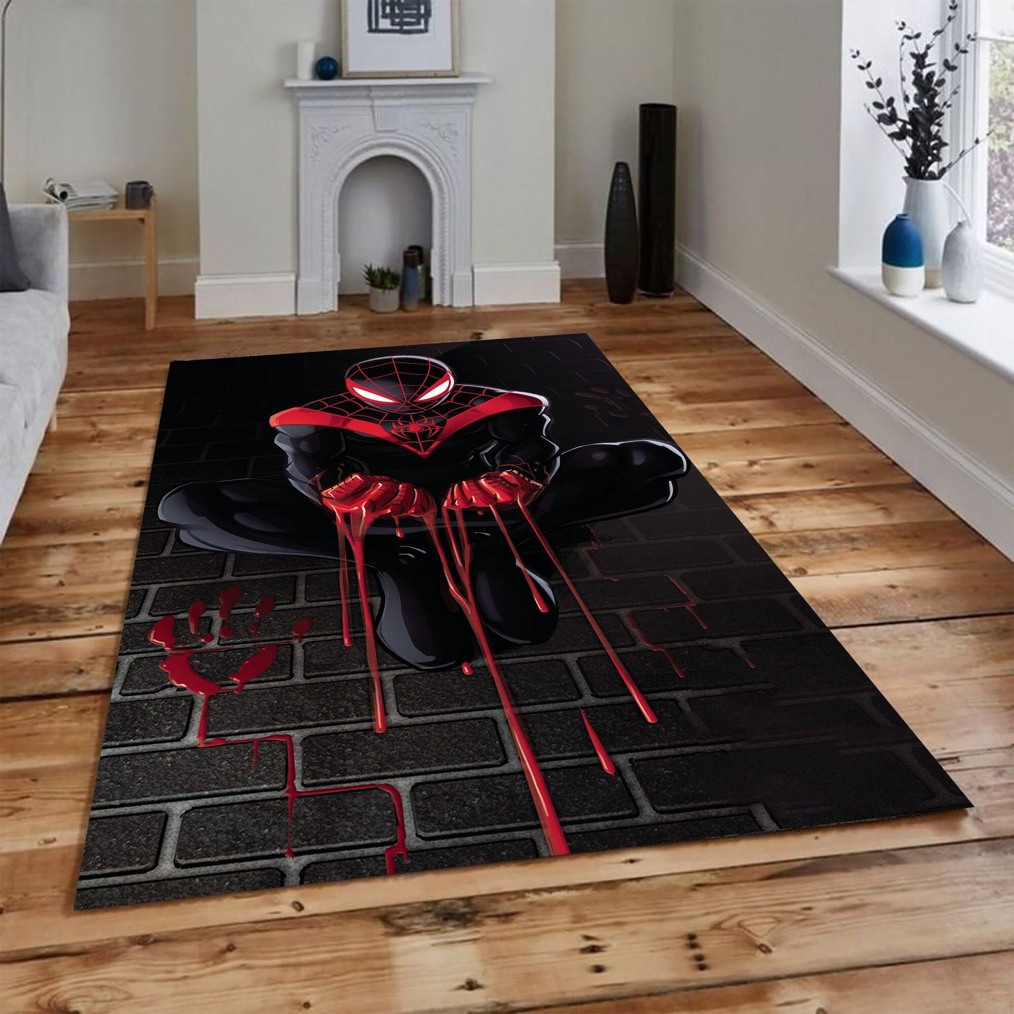 スパイダーマンをテーマにしたラグ - Etsy 日本