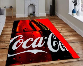 COCA COLA ヴィンテージラグ コカ・コーラのヴィンテージスタイルラグ：80年代のレトロなインテリア