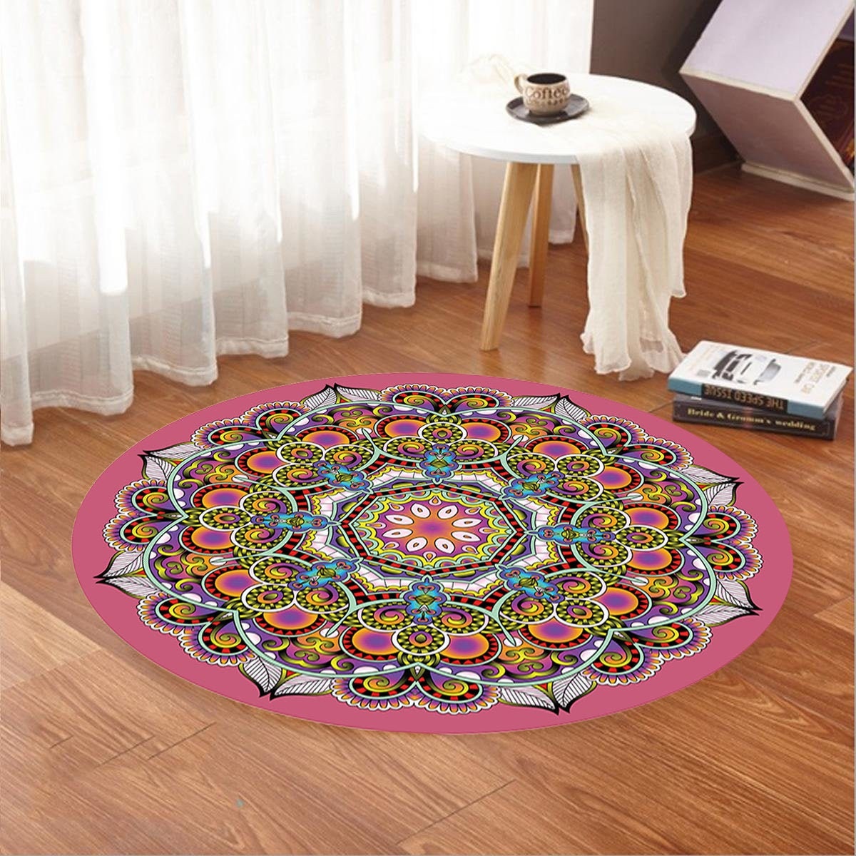 Mandala Home For Her Round Themed RugLiving Room Etsy