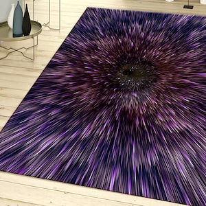 Purple Rug,Abstract Area Rug,Rugs for Living Room,Gift for Her,Decorazione Per La Casa,Personalized Rug,Washable Rug,Modern Rug,Non-Slip Rug