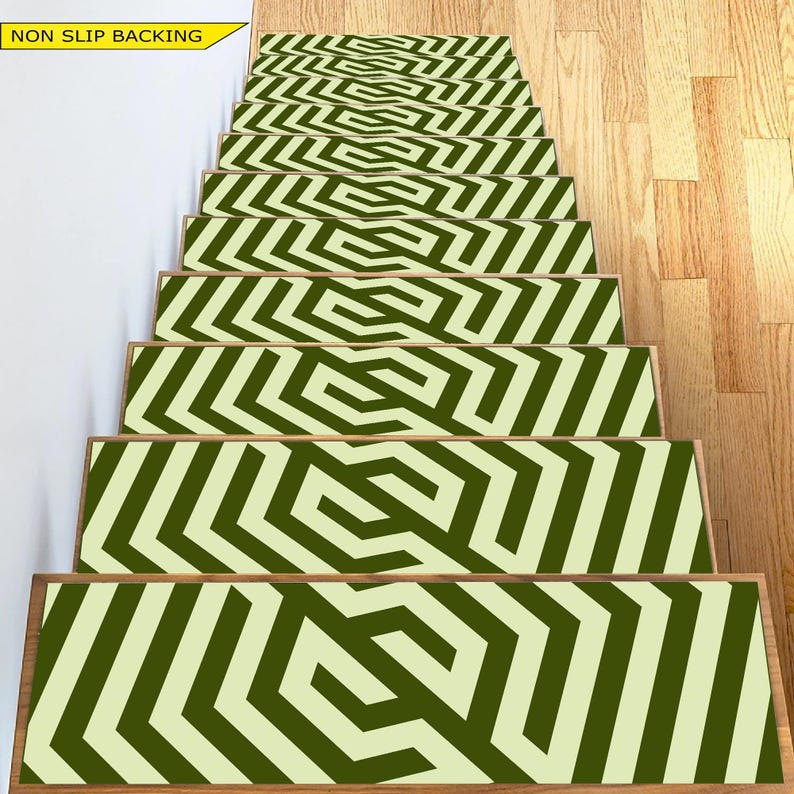 Step Rug Stairs Modern Non-Slip Stair Treads: Personalized Step Rugs - Etsy México