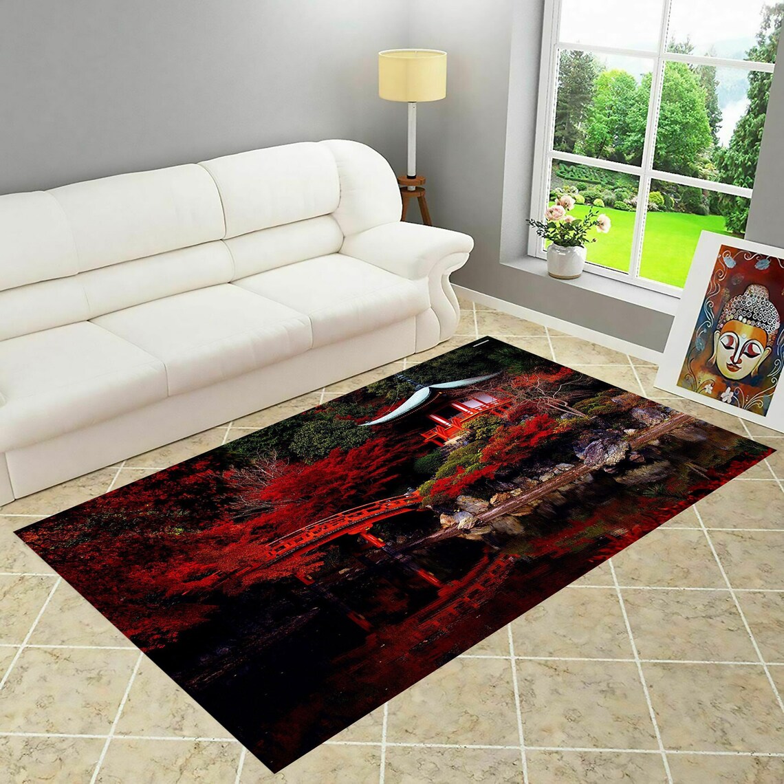 Japanese Rug Designer Rug Japan Area Rug Home Living Room Etsy