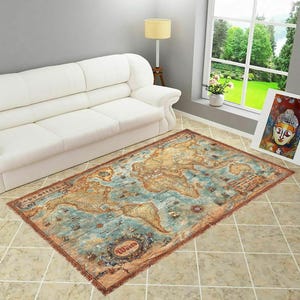 World Map Rug,Learning Rug,Wohnaccessoires,World Map Decor,Education Rug,Living Room Rug,Office Rug,Custom Area Rug,Non-Slip Rug,WashableRug