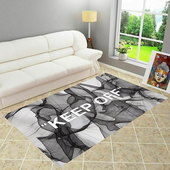 Keep Off Rug、Gray Pattern Keep Off、Home Decor Rug、Modern Keep Off Rug、Custom Rug、Fashion Decor Rug、Cool Rug、Gray White Rug、Gift ep 386 (5 Keep Off Rug, Gray Patterned Keep Off, Home Decor Rug, Modern Keep