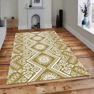 Geometric Design Rug, Abstract Geometric Pattern Rug, Gift for Her, Minimalist Home Style, Living Room Rug, Modern Rug, Washable Rug,