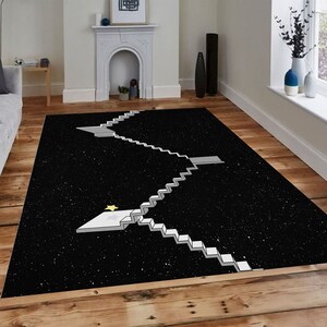 Fan Carpet, Area Rug, Science Fiction Rug, For Living Room Rug, Non Slip Floor Carpet, Teen&#39;s Rug,Area Rug,Space Science Fiction Rug, 3D Rug